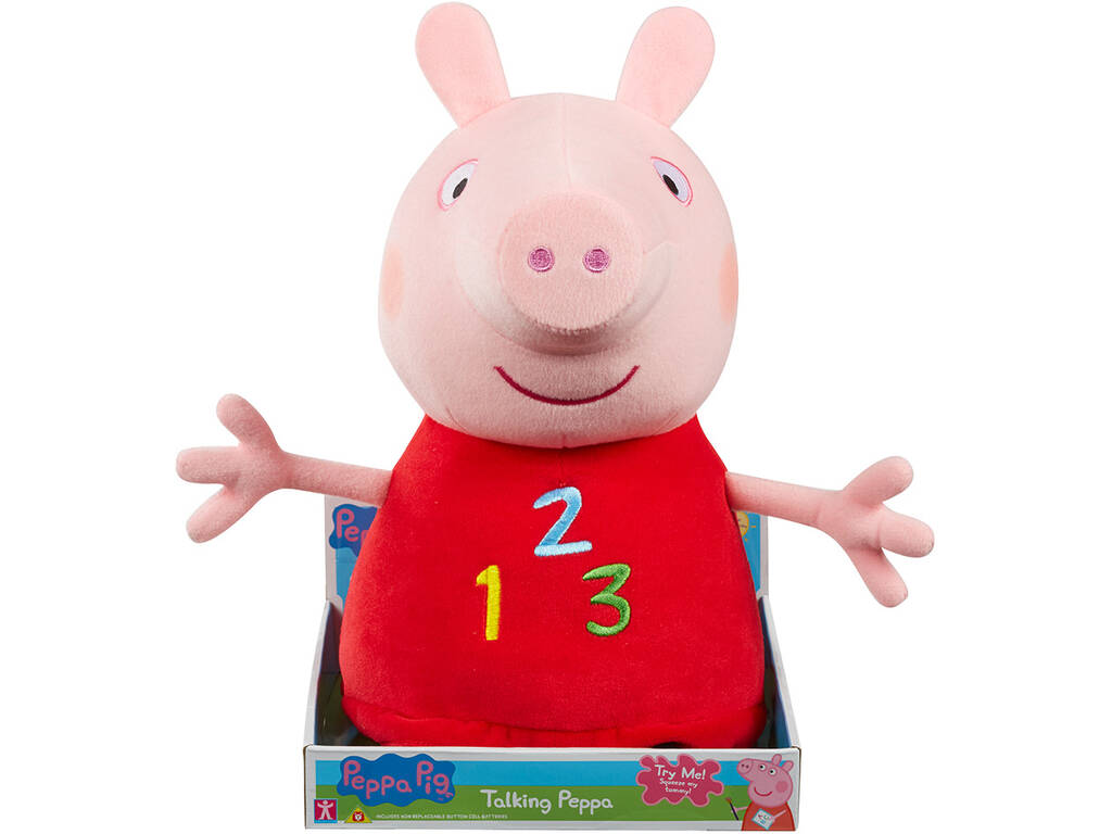 Peluche Peppa Pig parlante de 30 cm avec des phrases