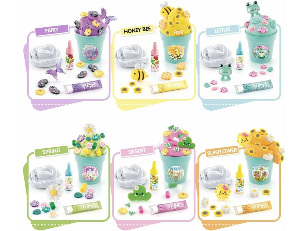 So Slime Mini Jardim Slime Perfumado com 6 Estilos