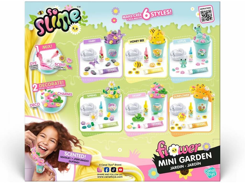 So Slime Mini Jardim Slime Perfumado com 6 Estilos