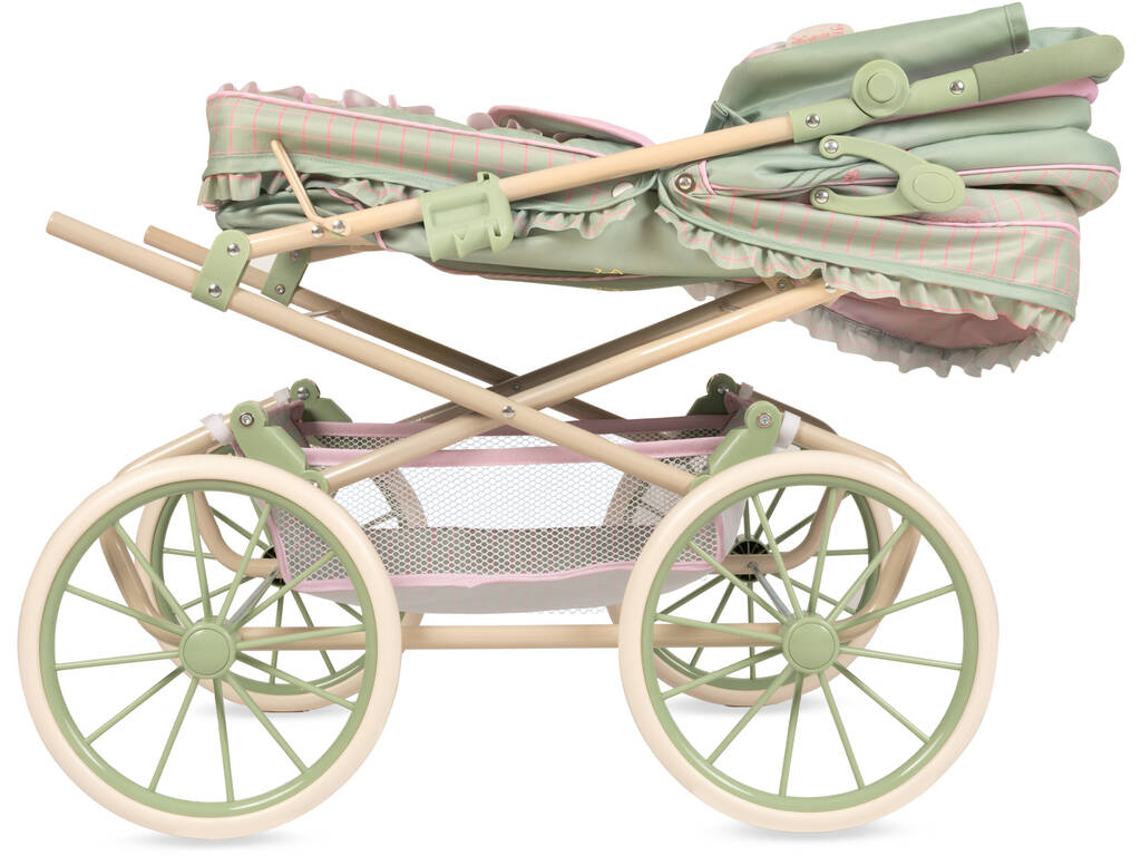 Carro de Muñecas Reborn Plegable Botanic con Bolso y Sombrilla