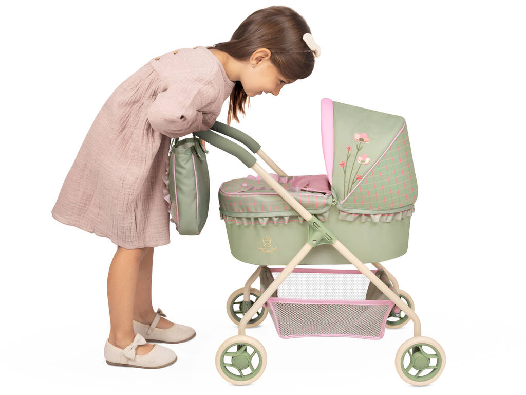 Carro de Muñecas Mi Primer Cochecito Botanic con Bolso