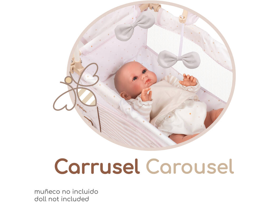 Armario Cambiador Plegable Verona para Muñecas con Accesorios