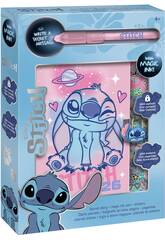 Coffret Disney Stitch Journal secret avec stylo magique et autocollants