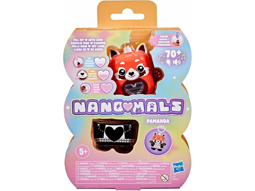 Nano-Mals Mascota Interactiva Llavero con Luz y Sonidos