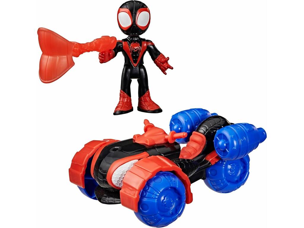 Spidey y Su Superequipo Pack Tecno-Moto con Figura Miles Spin Morales