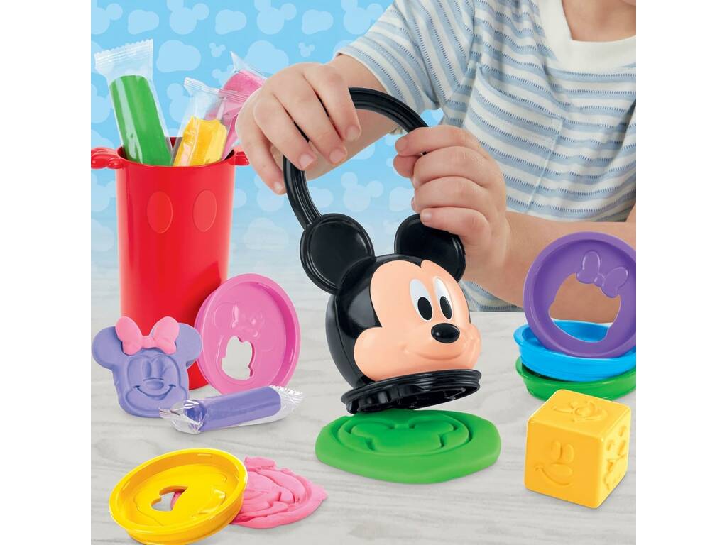PlayDoh Disney Jr. Mickey Mouse ClubHouse Set Apila y Divértete con Plastilina y Accesorios