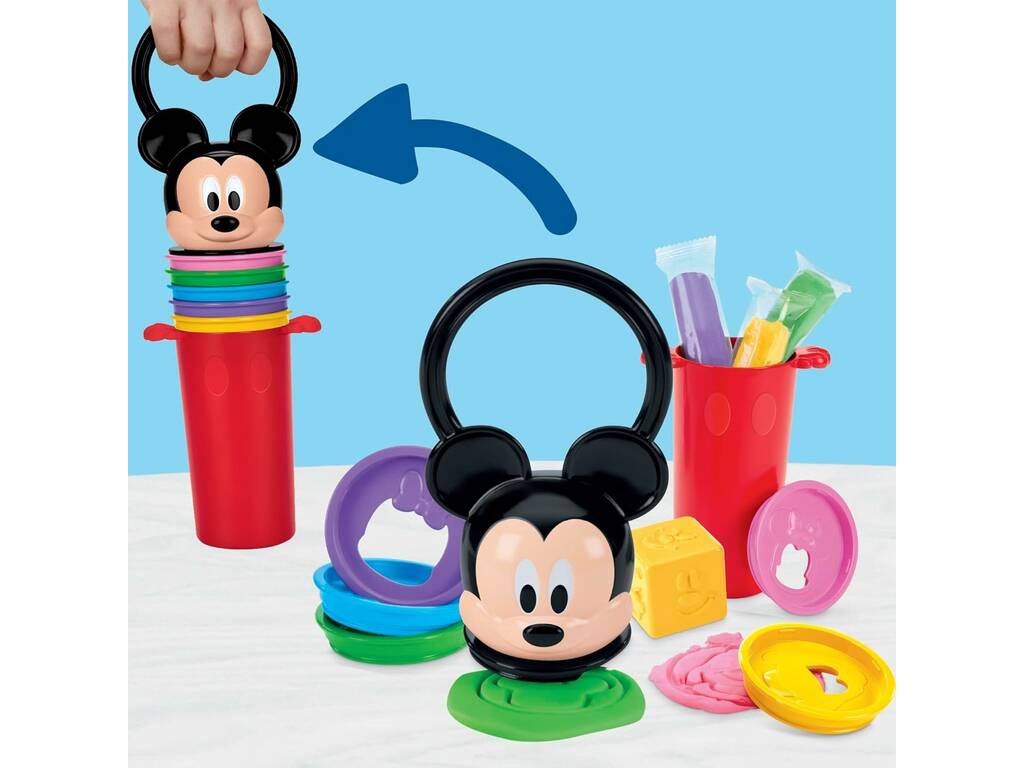 PlayDoh Disney Jr. Mickey Mouse ClubHouse Set Apila y Divértete con Plastilina y Accesorios