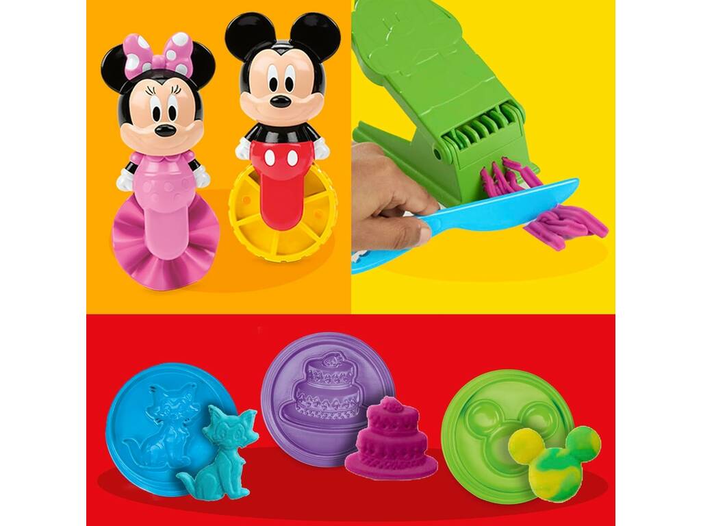 PlayDoh Disney Jr. Mickey Mouse ClubHouse Set Crea Una Historia con Plastilina y Accesorios