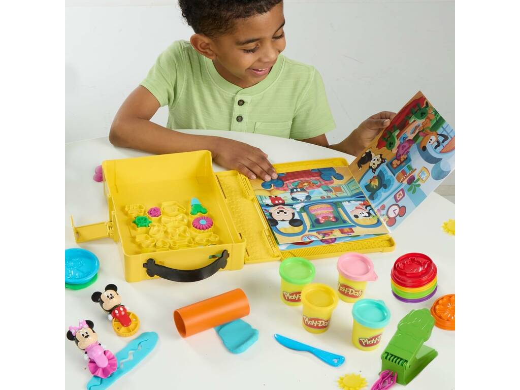 PlayDoh Disney Jr. Mickey Mouse ClubHouse Set Crea Una Historia con Plastilina y Accesorios