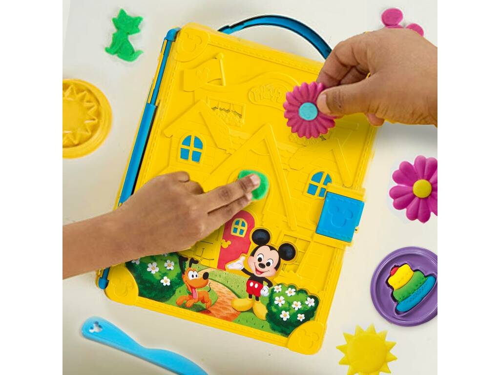 PlayDoh Disney Jr. Mickey Mouse ClubHouse Set Crea Una Historia con Plastilina y Accesorios