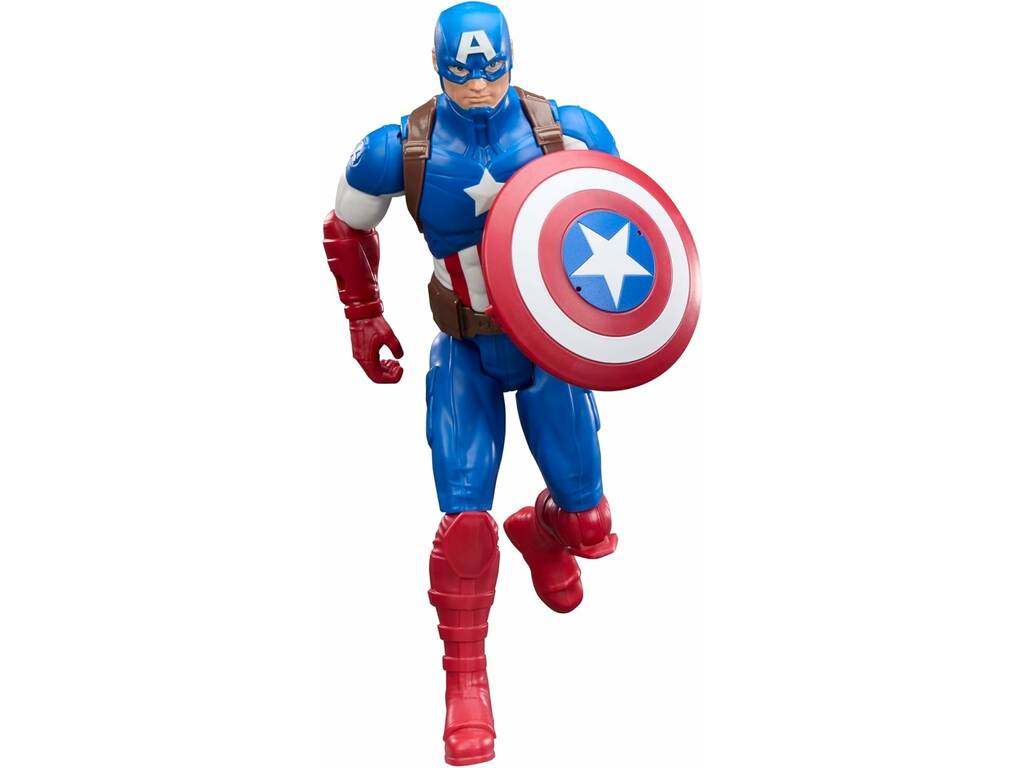Marvel Vengadores Figura Articulada Titan Series Capitán América de 29 cm