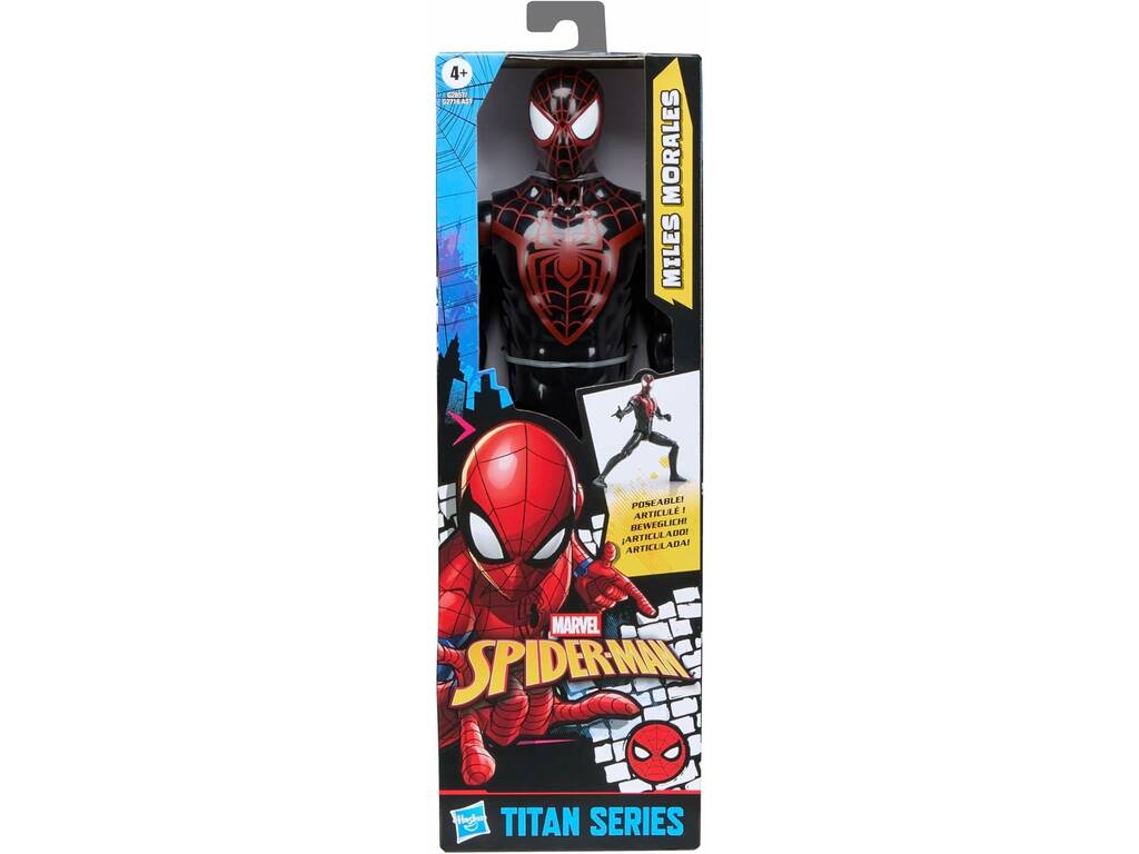 Figurine articulée Marvel Spider-Man Titan Series Miles Morales de 29 cm