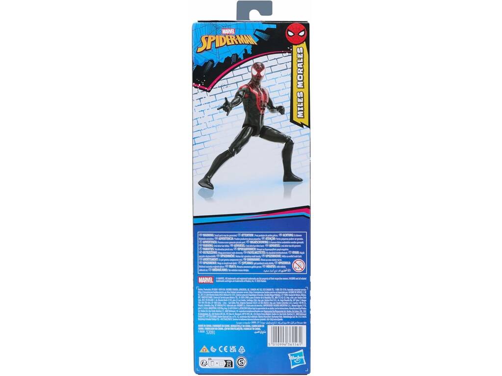 Figurine articulée Marvel Spider-Man Titan Series Miles Morales de 29 cm