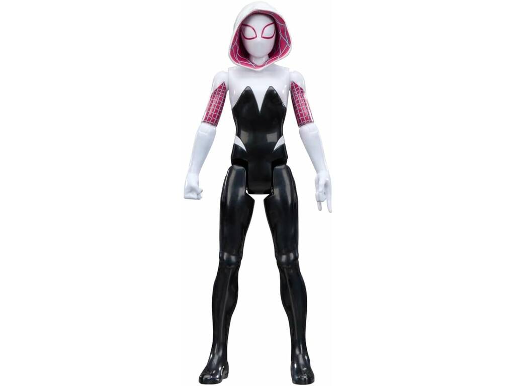 Figurine articulée Marvel Spider-Man Titan Series Ghost Spider de 29 cm