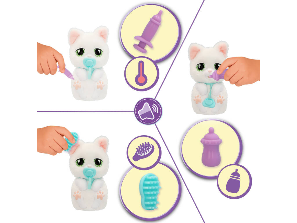 Baby Paws Just Born Mascota Interactiva Gato con Incubadora