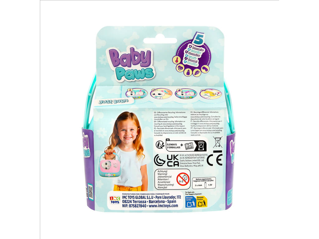 Baby Paws Just Born Mascota Interactiva Gato con Incubadora