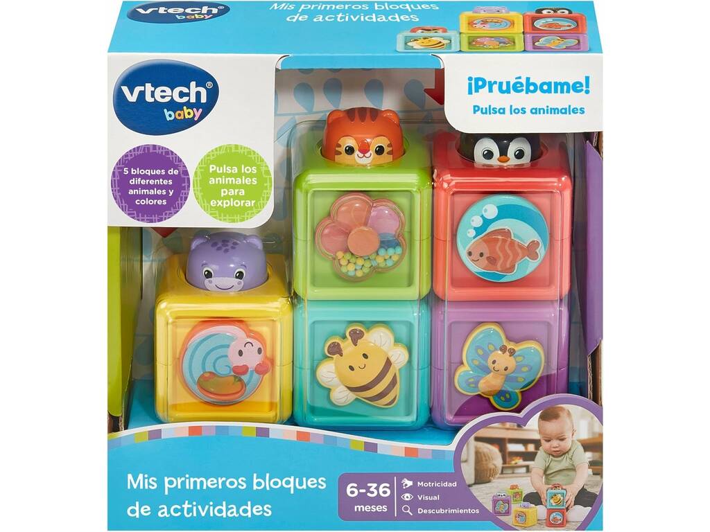 Mes premiers blocs d'activités 5 pièces avec des animaux