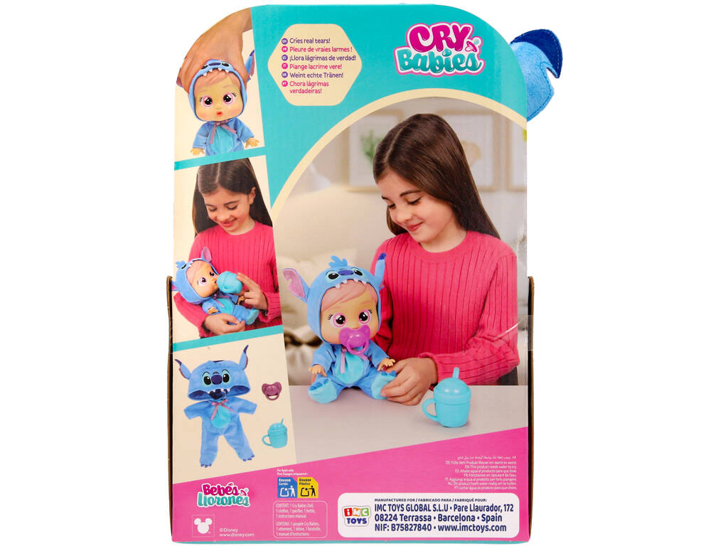 Bebés Llorones Loving Care Disney Stitch Muñeca Stitch