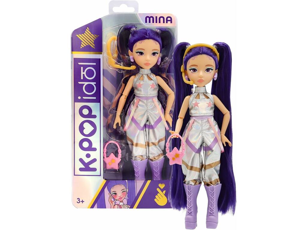 K-Pop Idol Muñeca Mina de 25 cm con Accesorios