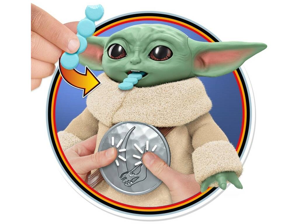 Star Wars The Mandalorian And Grogu Muñeco Grogu Merendando de 17 cm