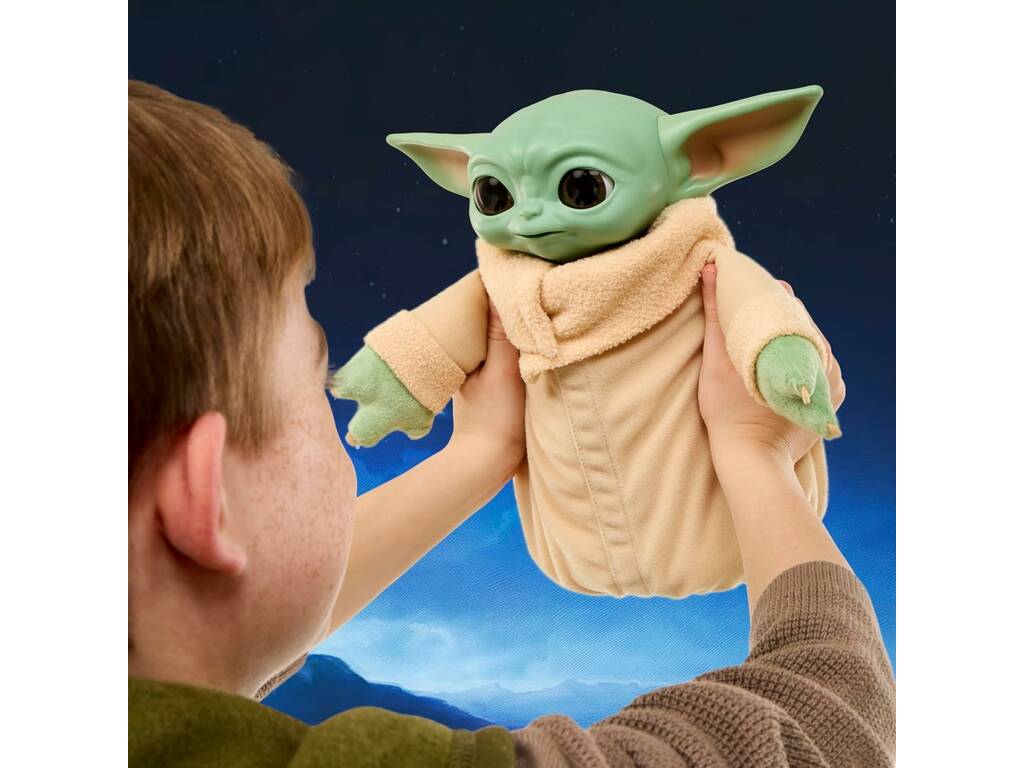 Star Wars The Mandalorian And Grogu Muñeco Interactivo Grogu Compañero de Acción de 26 cm