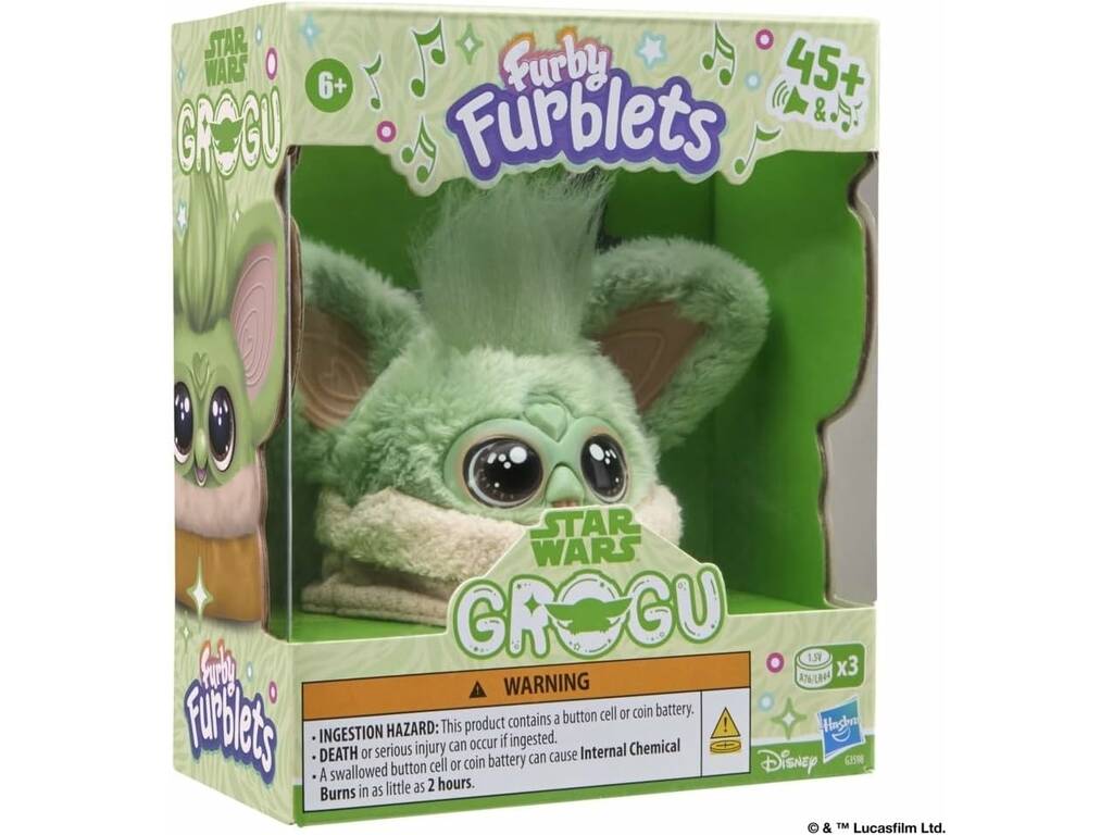 Furby Furblets Star Wars Bambola Interattiva Grogu con Suoni