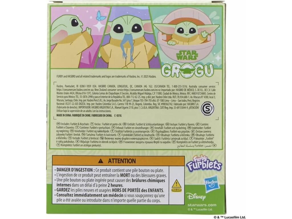Furby Furblets Star Wars Bambola Interattiva Grogu con Suoni