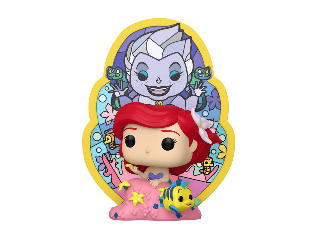 Funko Pop Deluxe La Sirenita Figura Ariel con Vidriera