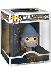 Funko Pop Deluxe Le Seigneur des anneaux Figure de Gandalf aux portes de Durin