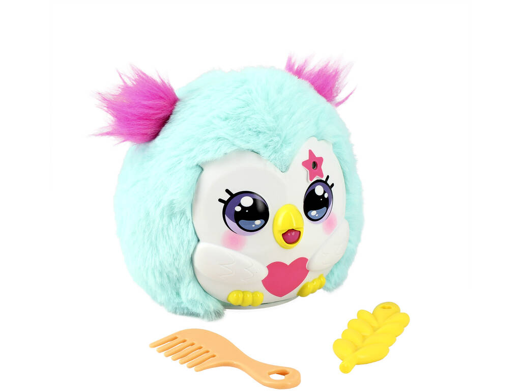 Funtasy Family Kiss Meez Mascota Búho Azul con Sonidos