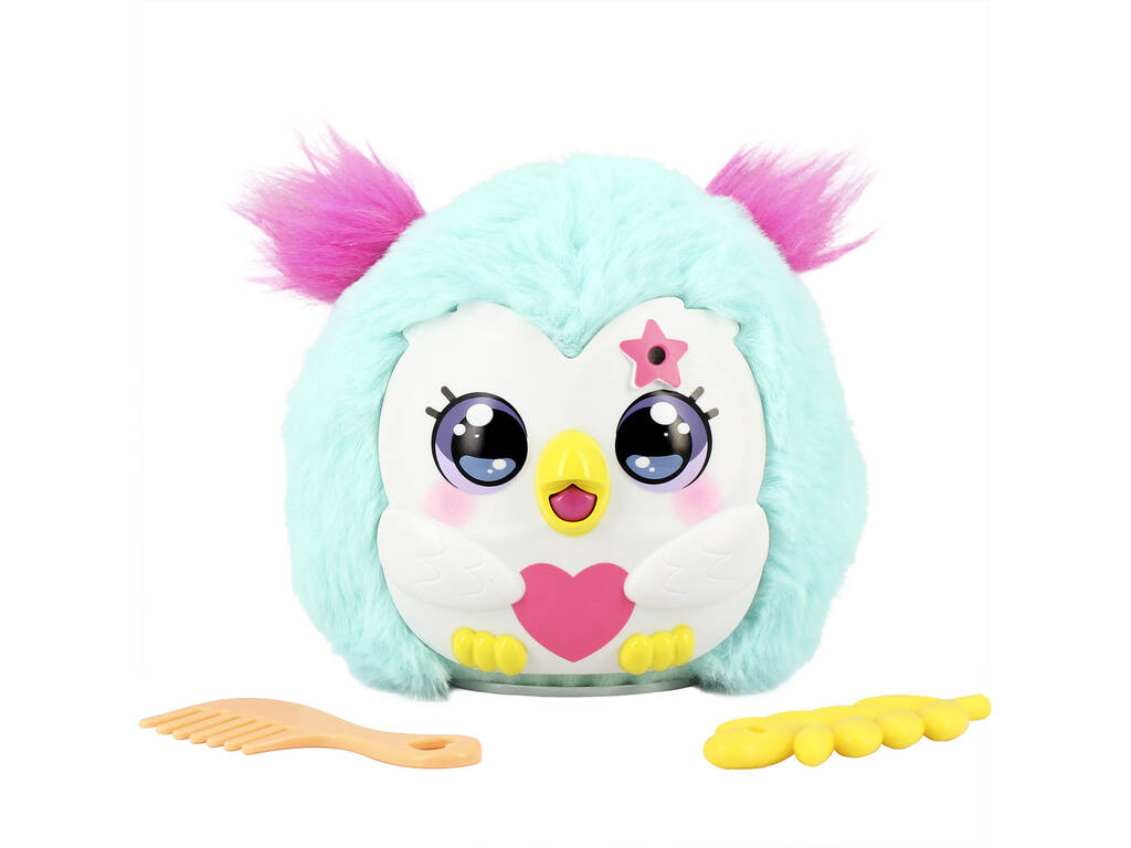 Funtasy Family Kiss Meez Mascota Búho Azul con Sonidos