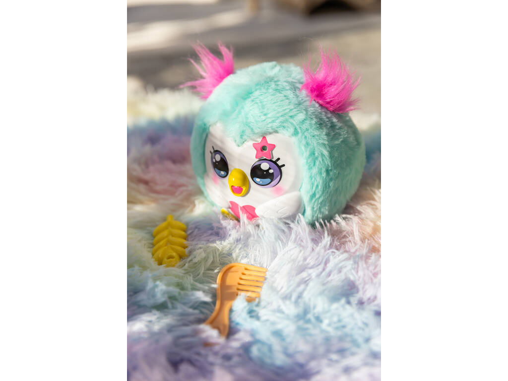 Funtasy Family Kiss Meez Mascota Búho Azul con Sonidos