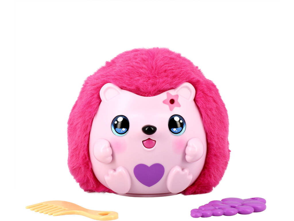 Funtasy Family Kiss Meez Mascota Erizo Rosa con Sonidos
