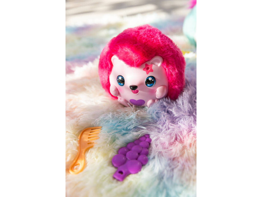 Funtasy Family Kiss Meez Mascota Erizo Rosa con Sonidos