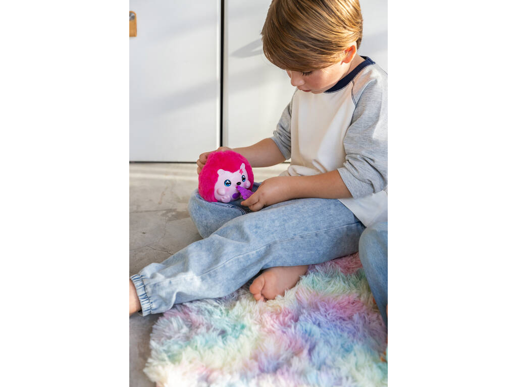 Funtasy Family Kiss Meez Mascota Erizo Rosa con Sonidos