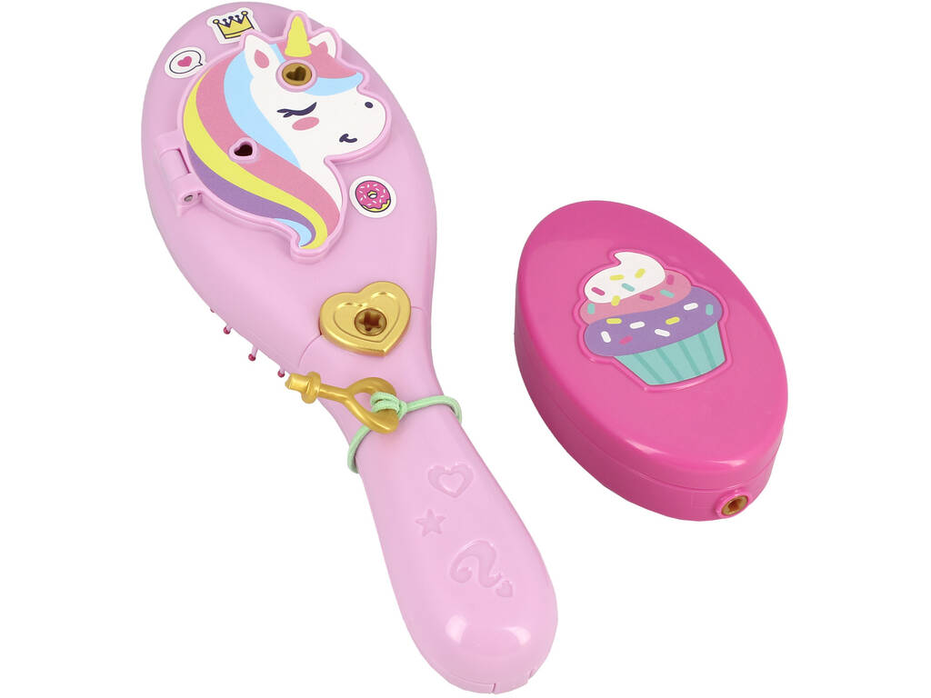 Funlockets Cepillo de Pelo Secreto con Aplicador de Brillos