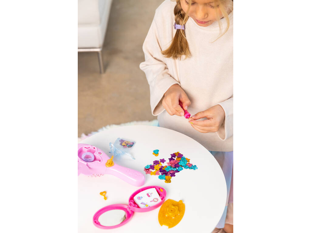 Funlockets Cepillo de Pelo Secreto con Aplicador de Brillos