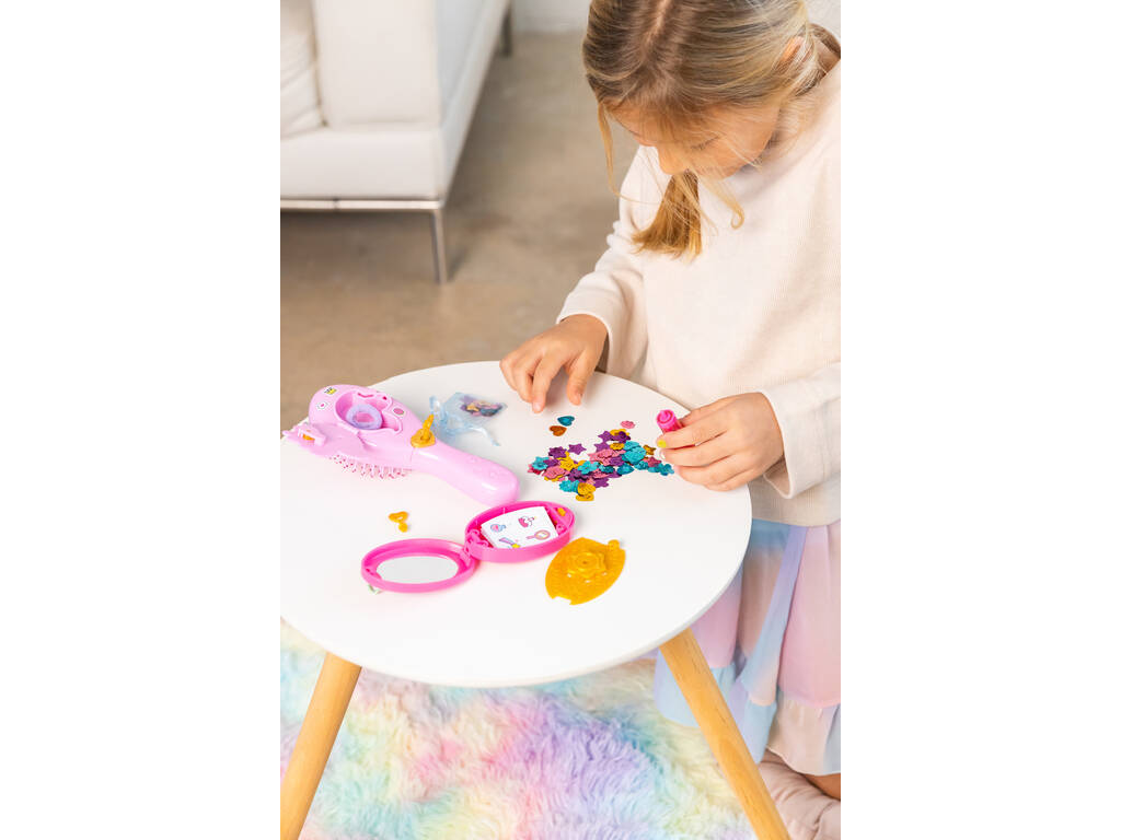 Funlockets Cepillo de Pelo Secreto con Aplicador de Brillos