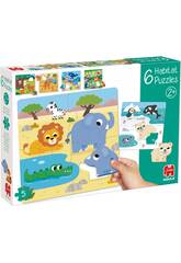 Puzzle de Madera 6 Hábitats