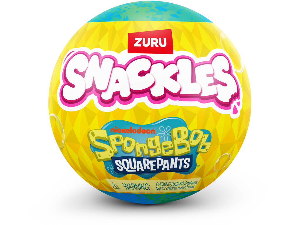 Zuru Snackles Bob Esponja Bola con Peluche Sorpresa Serie 1