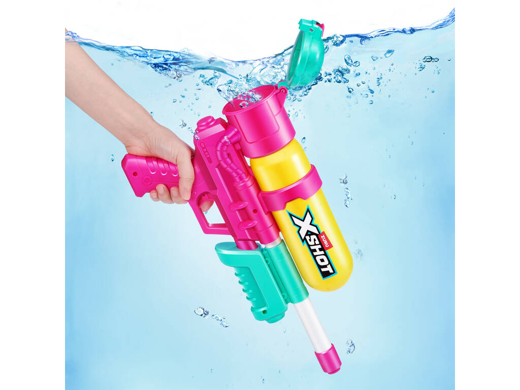 Zuru X-Shot Lanzador de Agua Fast-Fill 80’s Super Splash