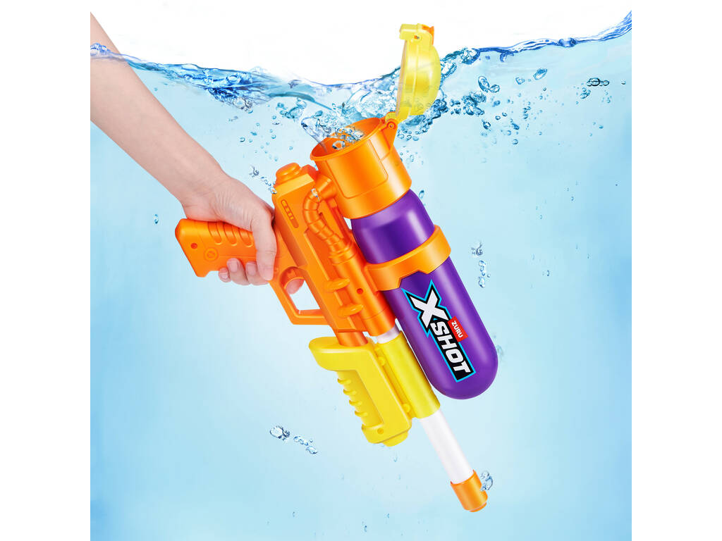 Zuru X-Shot Lanzador de Agua Fast-Fill 80’s Super Splash