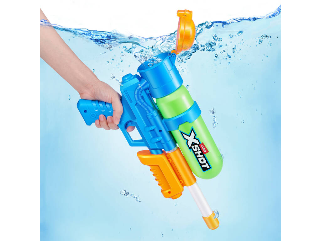 Zuru X-Shot Lanzador de Agua Fast-Fill 80’s Super Splash