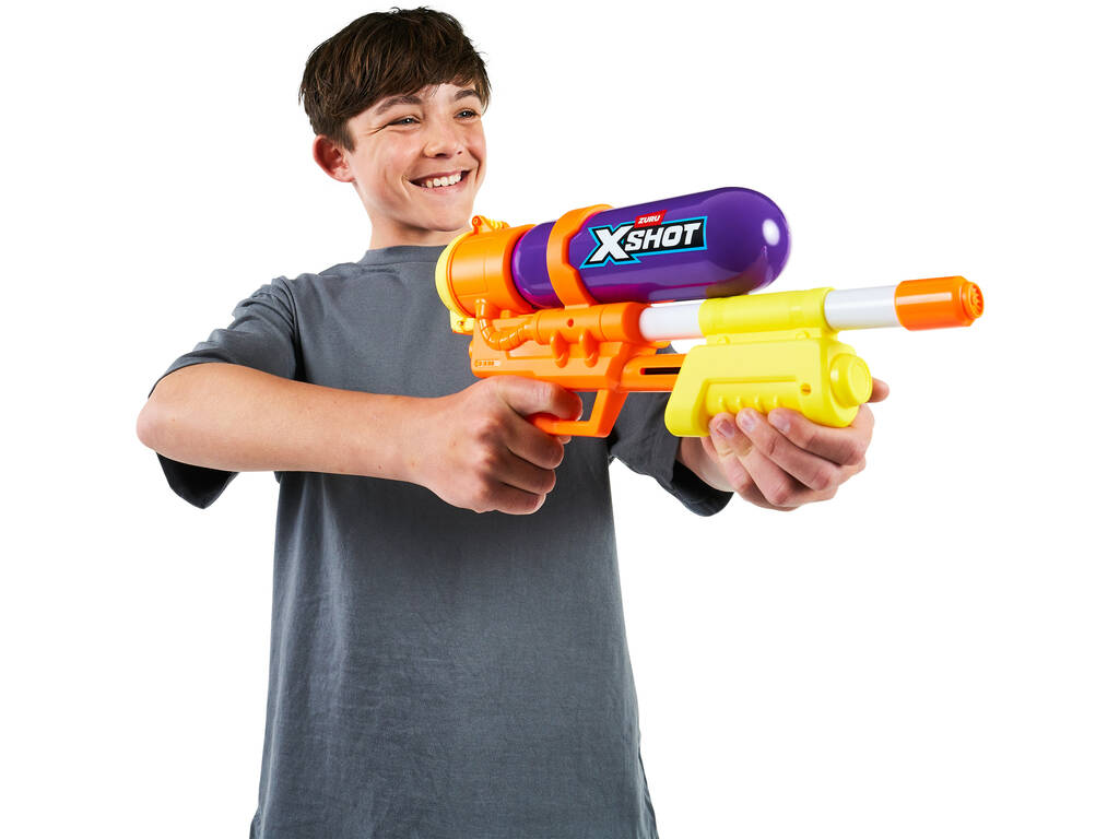 Zuru X-Shot Lanzador de Agua Fast-Fill 80’s Super Splash