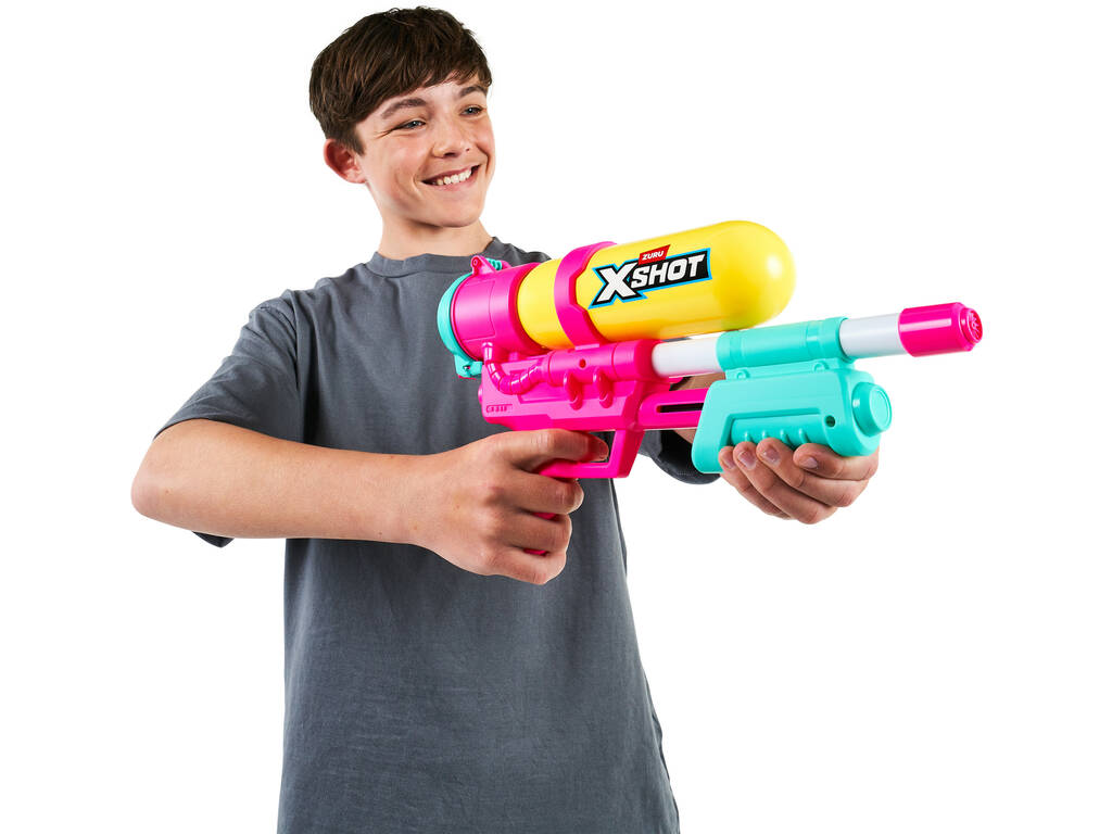 Zuru X-Shot Lanzador de Agua Fast-Fill 80’s Super Splash