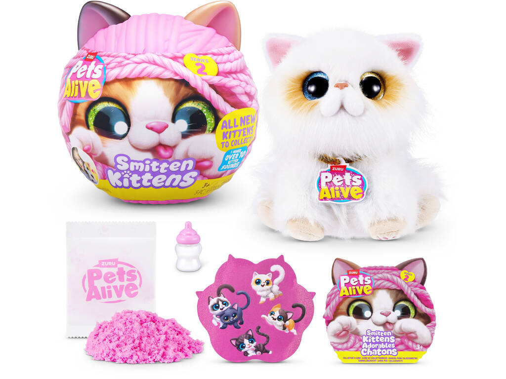 Zuru Pets Alive Smitten Kittens Peluche Sorpresa con Sonidos Serie 2
