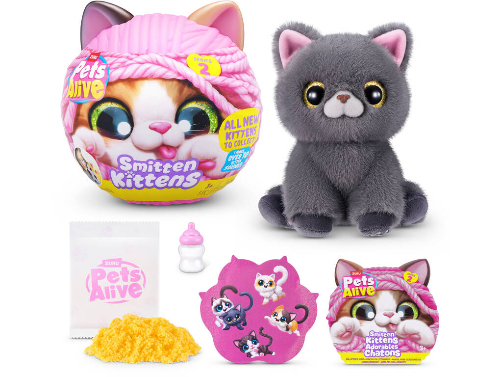 Zuru Pets Alive Smitten Kittens Peluche Sorpresa con Sonidos Serie 2