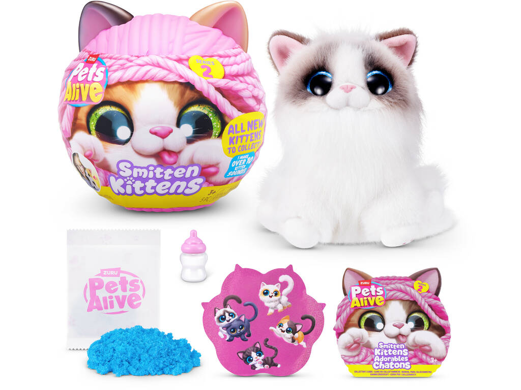 Zuru Pets Alive Smitten Kittens Peluche Sorpresa con Sonidos Serie 2