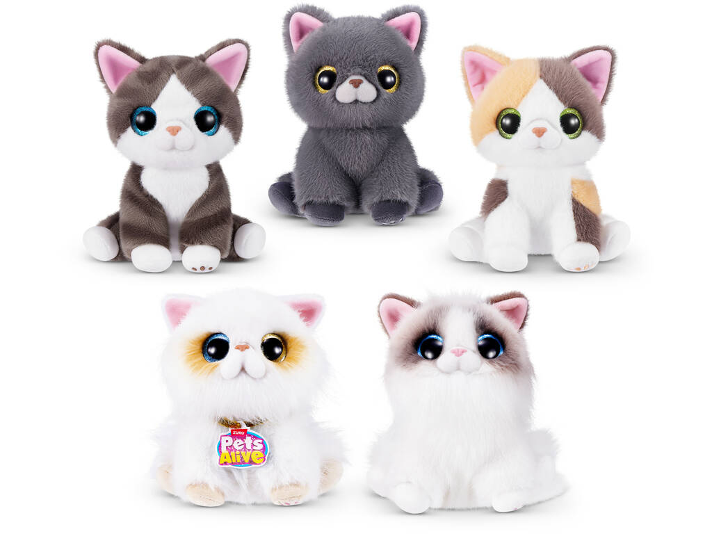 Zuru Pets Alive Smitten Kittens Peluche Sorpresa con Sonidos Serie 2