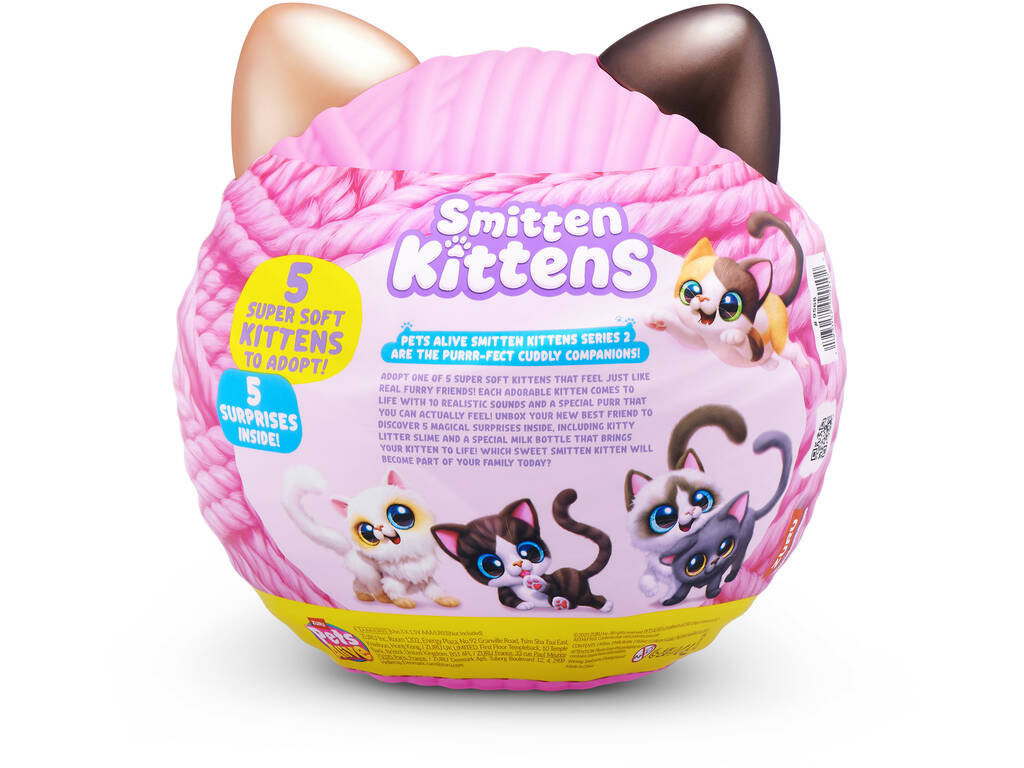 Zuru Pets Alive Smitten Kittens Peluche Sorpresa con Sonidos Serie 2